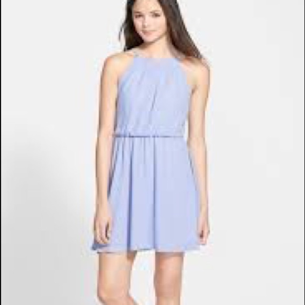 Light blue chiffon dress